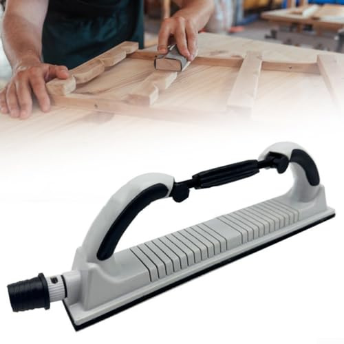 Ponceuse manuelle réglable et flexible pour bois et métal avec cadre en ABS léger et prise en main sûre pour un contrôle précis du ponçage