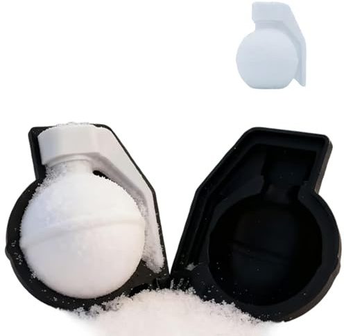Lmyaicp Molde para Bolas de Nieve con Forma de Granada, Herramienta para Hacer Bolas de Nieve de Invierno y Molde de Arena, Molde rápido para Hacer granadas de Nieve para niños y Adultos (1)