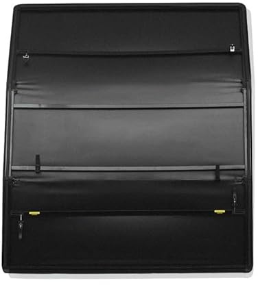 Wnfmjqe Kofferraumabdeckung Dreiteilige, Weiche PVC-Ladeflächenabdeckung Für Pickups, Passend Für Hilux 2016 2017 2018 2019 2020, Mit Rollladenverschluss Gepäckraumabdeckung
