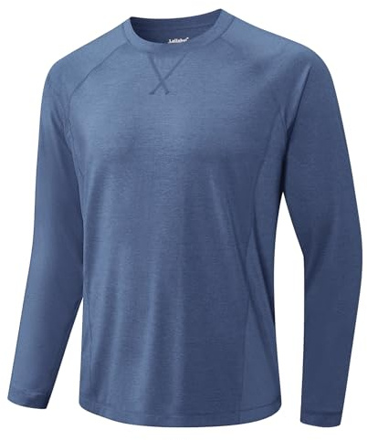 MEETWEE UV-Shirt für Herren, lang/kurze Ärmel, UPF 50+, Rashguard, UV-Schutz, atmungsaktiv, schnell trocknend, leicht und elastisch, für Surfen, Schwimmen, Laufen, Angeln, Wandern und Sommer
