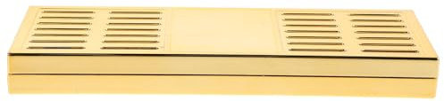 INOOMP Umidificatore Facile Utilizzo Rettangolare per Sigari Portatile in Plastica Oro Alta Efficienza di Umidificazione Casa e Ufficio
