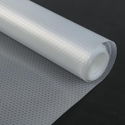 Peviasot Lådmatta, 45 x 500 cm, halkfri matta, lådmatta, skåppapper, tvättbar, skärbar folie, för hyllor, skåp, lådor, kylskåp