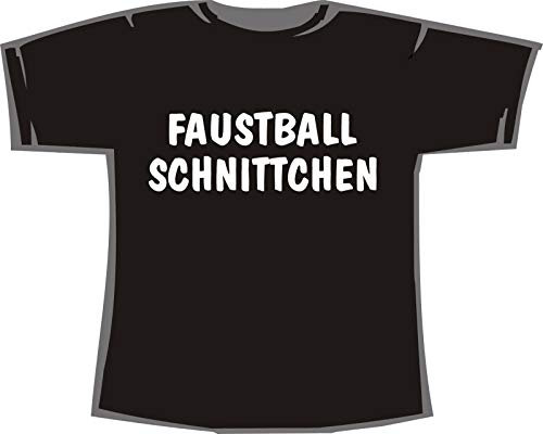 Faustball Schnittchen; T-Shirt schwarz, 48/50; Gr. XL; Damen