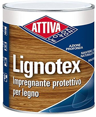 Impregnante protettivo per legno LIGNOTEX 750 ml azione profonda pronto al'uso (NOCE CHIARO)