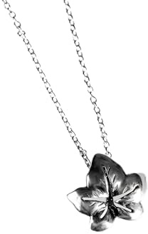 HENRYKA Collier de Feuilles de Lierre en Argent Sterling 925, Feuille elfique Aragorn Arwen Evenstar, Bijoux elfiques