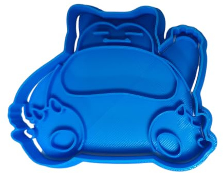 Cuticuter Snorlax Pokémon Ausstechform, Kunststoff, blau, 8x7x1.5 cm