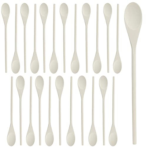 Belle Vous 24er Pack Kochlöffel Holz-Set - 30 cm Naturbelassenes Kochlöffel Holz Set - Mehrzweck Holzlöffel Set für die Küche - Rührlöffel Holz zum Kochen Mischen Backen