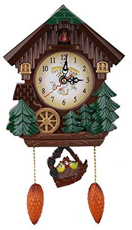 Orologio a cucù Casa sull'albero Orologio da Parete Arte Decorazione Vintage Facile da Leggere per la casa Soggiorno Decorazione Camera da Letto Artigianato Regali per Bambini