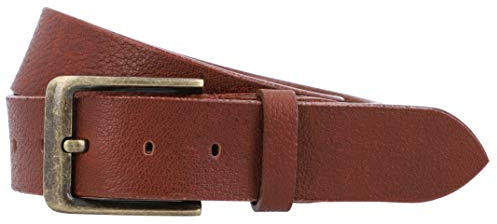 Gusti Ledergürtel Leder - Verner Gürtel Herren Belt Businessgürtel Braun Echtleder (90)