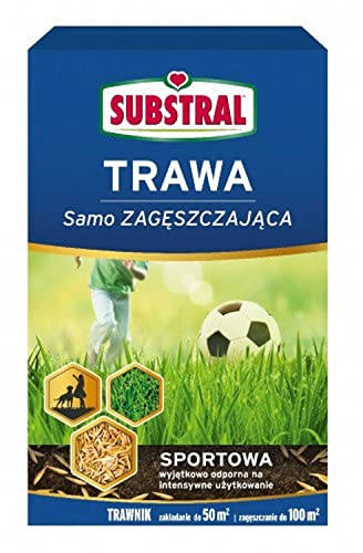 SUBSTRAL Selbstverdichtendes Sport Gras Rasensamen Dürreresistenter 1kg