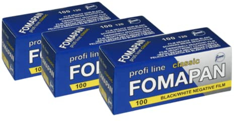 Foma FO11161-3 Fomapan Classic Lot de 3 Films Photo 100 ISO Noir négatif Noir