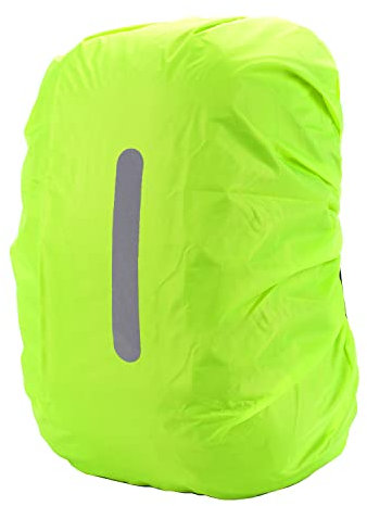 HYCOPROT Waterproof Backpack Rain Cover with Reflective, High Visibility Foldable Ultralight Dust and Rain Cover Rucksack for Hiking Camping Touring Cycling (Yellow, S)