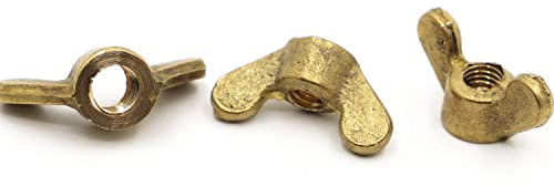Flügelmuttern, Flügelbolzen, Schmetterlingsflügelschrauben, Rändelschrauben, SchmetterlingsmutterM3 M4 M5 M6 M8 M10 M12 Din315 Messing Schmetterlingsmutter Flügelmuttern Befestigungselemente handfest
