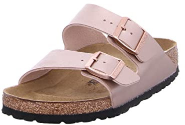 BIRKENSTOCK Arizona Birko Flor, sandali da donna, larghezza normale, rosa., 39 EU