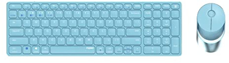 Rapoo Kabelloses Multi-Mode-Deskset 9750M Blau QWERTZ