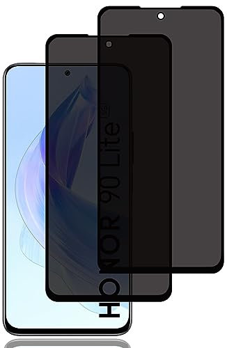 BCHKLAI Privacy Screen Protector for Honor 90 lite [2 Pack], Anti-Spy Tempered Glass Film, 9H Hardness, Anti Scratch, Anti Fingerprint, High Sensitivity, Anti-Spy Screen Protector for HONOR 90 lite