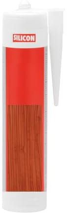 bricoleva.it Silicone acrylique à l'eau sans solvant pour bois - Scellant bois pour trous, fissures et fissures - Acajou