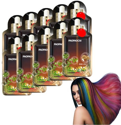 Tintura per capelli non distruttiva con estratti vegetali, tintura per capelli con bolle di estratto vegetale, tintura per capelli vegetale naturale, tintura per capelli con bolle di olio essenziale