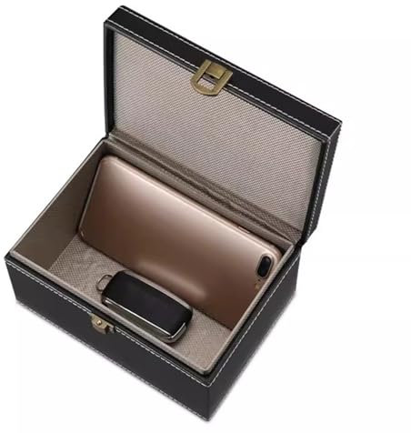 Faraday Box Faraday-Box, Anti-Diebstahl-Autoschlüsselbox für Autoschlüssel für Signalstörsender WiFi/GSM/LTE/NFC/RFID, GPS (Size : 19cmx12cmx9cm)