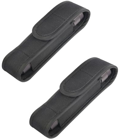 JDCMEI 2 Stück Taschenlampen Holster, Taschenlampe Tasche Gürtel LED Taschenlampen Holster Tasche Taktische Taschenlampe Tasche Halter Taschenlampen Tasche für Jagd, Camping, Wandern im Freien