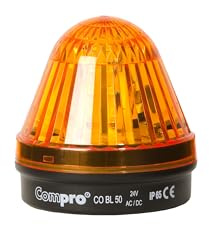 Compro Led-Signalleuchte Co Bl 50 2F – Led-Signalleuchte (24V, IP65, energiesparend, langlebig, einfache Montage, 45mA, 4 × 3 LEDs) gelb