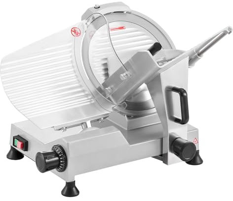 Commercial Meat Slicer, Electric Deli Food Slicer with 12 Blade, Electric Food Slicer, 0-0.6 Inch Adjustable Thickness for Meat, Cheese, Veggies, Ham, for Commercial and Home Use