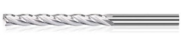 FADGOOD 4 Flute Carbide Milling Cutter Spiral Flat Milling Bit CNC Router Bit,4x4x15x45mm