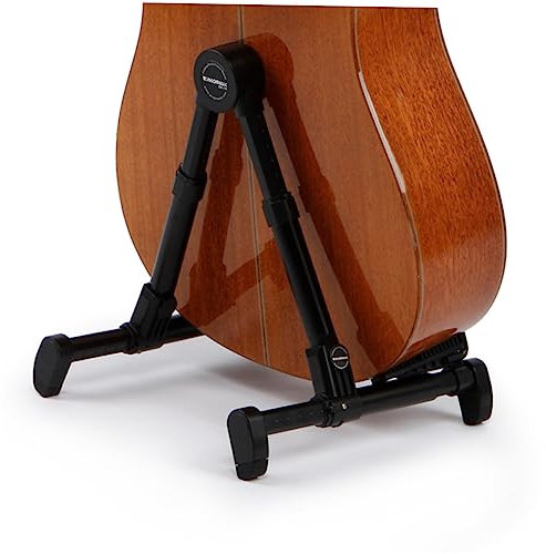 BESTonZON Faltbarer Gitarrenständer Schwarz Vertikaler Für Akustik Gitarre Bass Und Banjo-instrumente Praktisches Leichtes Design Für Einfache Lagerung Und Transport