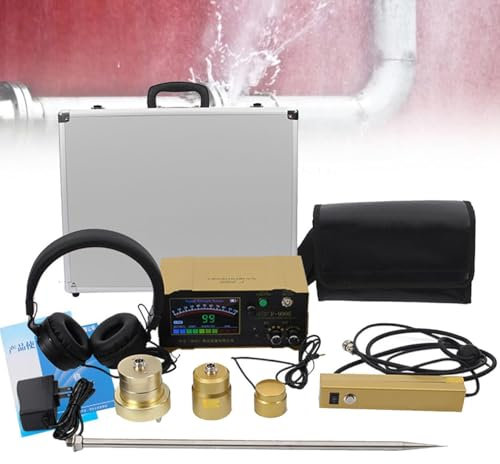 Detector De Fugas De Agua Subterránea, Detector De Alarma De Fugas De Agua para Tuberías, 4 Marchas Ajustables para Reducir El Desperdicio De Fugas De Agua De Calefacción por Suelo Radiante