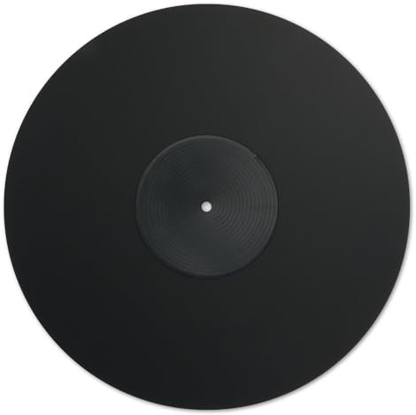THAKKER Acrylic Mat Satin Black - Plateau en Acrylique satiné - Noir | 300 mm de diamètre | pour Platine 12
