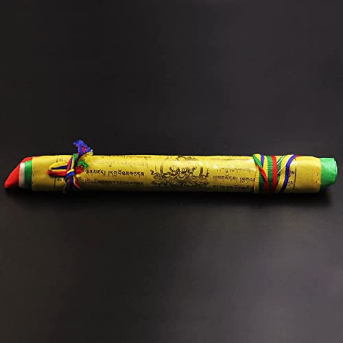 Tibetisch-buddhistische Gebetsfahnen, Gebetsdekoration, for Glück, Glück, Langlebigkeit und Wohlstand (ein einzelnes Stück von 35 x 30 cm, insgesamt 20 Stück, etwa 6,5 ​​Meter lang)