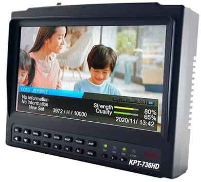 Buscador de satélites, KPT-736HD DVB-S2 SatelliteFinder Full HD Digital Satellite TV receptor Finder Meter MPEG-4 HD DVB-S2 + HEVC H2.65 Finder, Cómodo de llevar