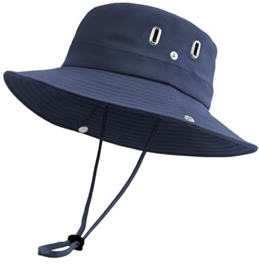 Zylioo L/XL/2XL Sonnenhüte Herren für Große Köpfe,Großer Sonnenschutz UPF50+ Safari Boonie Wanderhut mit breiter Krempe