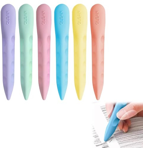 6pcs Niños Gomas De Borrar De Colores,Borrador De Goma Suave,Goma de Borrar Lápiz que No Deja Manchas,Material Escolar,Borrador de Migas Para Escuela, Oficina, Dibujo-Serie de colores