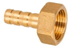 HNZHUXUE Hose Barb Connector, Female Thread Brass Hose Fitting, Pagoda Joint Coupler Adapter, 3/8In 1/2In Bsp Female Thread Copper Connector/14Mm*1/2Inch