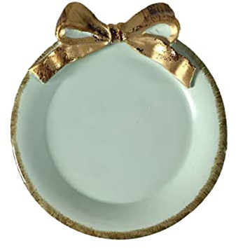 Homoyoyo Assiette De Fruits Ronde Avec Noeud Decoratif Plateau Pour Desserts à Dessert Pour Fêtes Et Thé De Après-