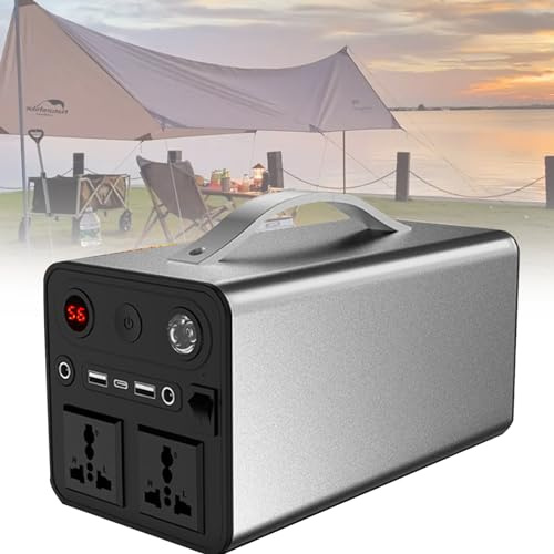 Estación de energía portátil de 300 W 90000 mAh con toma de corriente alterna, CC, USB, tipo C, 6 puertos para camping, aventuras al aire libre, viajes y energía de emergencia