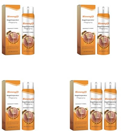 Generisch Nagel-Spray, Bienengift Spray Gegen-Nagel, Bee Venom Bienengift, Bee Smooth Spray für Fußnägel, Nagelpflege-Spray, Fußpflege-Serum, Fußspray, Nagel Reparatur, Nagelpflegeprodukte, (5 Stück)