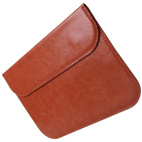 MOLUCKFU Leather Camera Filter Pouch Small Lightweight Lens Holder Protective Travel Carry Case for Camera Filters and Lenses with Comfortable Hand Feel