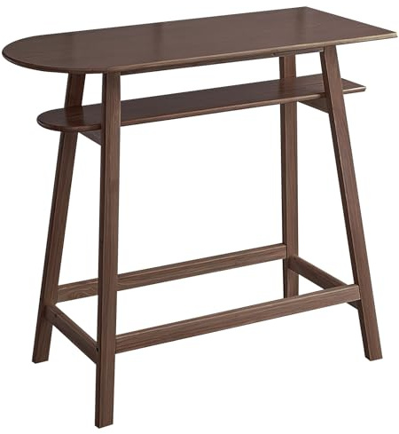 Barbord, Dubbelskiktade Barbord, Vattentäta och Hållbara, Färgen Är Mångsidig, Lämplig för Bistroer, Vardagsrum, 120×105×49CM(Brown)