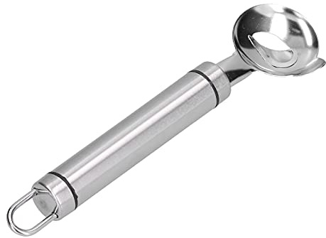 Blaihild Noodle Knife, Stainless Steel Manual Pasta Cutter with Slotted Design for Sliced Noodles and Chopped Vegetables, Ergonomic Handle, Hanging Hook (Left Hand)