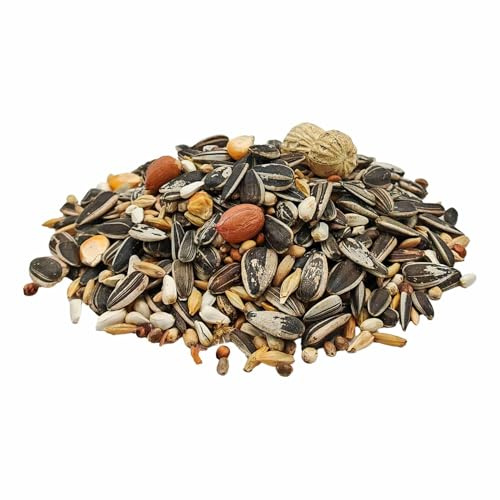 StaWa Papageienfutter Basic mit Nüssen und Sonnenblumenkerne, Exotenfutter für Graupapageien, Amazonen, Edelpapageien oder Aras, 10 kg
