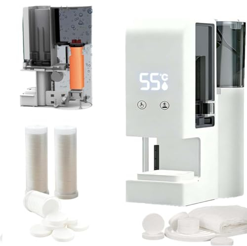 Dispenser di Asciugamani Caldi con Quaranta Asciugamani, Dispenser Automatico di Asciugamani per Il Viso Caldi con Serbatoio d'Acqua Trasparente da 500 Ml