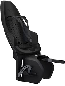 Thule Yepp 2 Maxi Kinderfahrradsitz kompatibel mit MIK HD Fahrradträgern, stoßdämpfender Schaumstoffsitz, verstellbare Fußstützen und 5-Punkt-Gurt