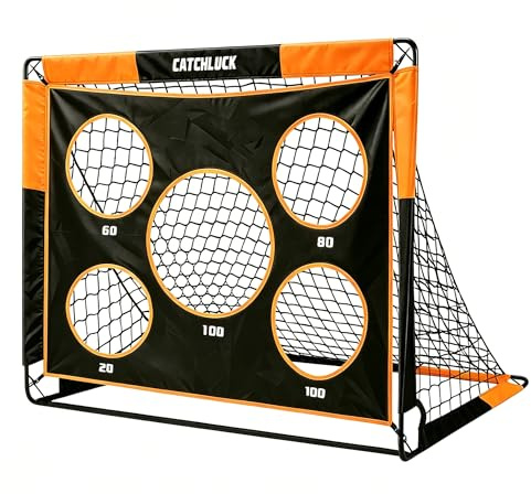 CATCHLUCK Football Goal Pop Up Football Net for Kids 4ft x 3ft, 5ft x 4ft, Outdoor Training Equipment with Target and Carry Bag