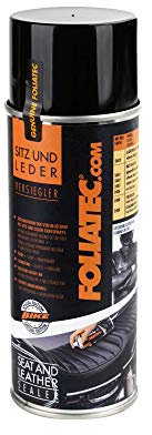Foliatec Sitz und Leder Farbspray Versiegler Spray Versiegelung, transparent glänzend, 400 ml