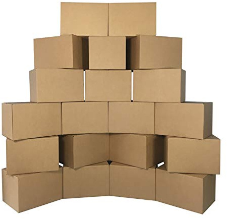 UBMOVE 18 x 14 x 12 inch Medium Size Boxes, 15 Pack, Single Wall Corrugated Cardboard Moving & Storage Boxes for Packing, Moving & Storage