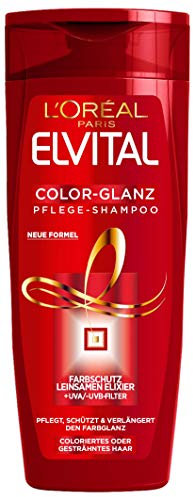 L'Oréal Paris Elvital Color-Glanz Pflege-Shampoo, Farbschutz für colorierte Haare,300 ml