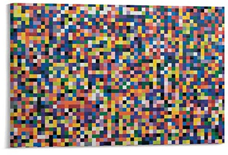 HUIHUO Gerhard Richter Kunstdruck auf Leinwand, Kunstdruck auf Leinwand, 50 x 75 cm