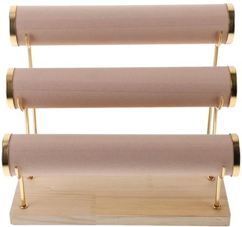 Cabilock Tischständer Gold Armreif Armband Schmuck Organizer Ständer Armband Halter Ausstellungsstand Armbandhalter Basis Armband Halterung Legierung Aufbewahrungsbox Multifunktions